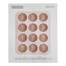 CHEFMADE 學廚 12連 不沾 瑪德蓮蛋糕模 WK9316, 32.6 x 25.8 x 3.3cm, 1個