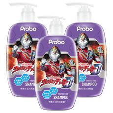 博寶兒 ULTRAMAN 活力洗髮露，胺基酸潔淨，不流淚配方, 500ml, 3瓶
