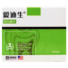 ADDISON 愛迪生 亮白齒巾, 100片, 1盒