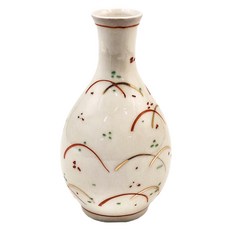 佐和陶瓷 赤金線紋德利, 日本製, 容量130mL, 口徑4.4cm,瓶身5.5 x 13cm, 1個