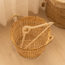 沐慕家居 防滑無痕衣架 10個一組 42x23cm 奶茶色, 1組