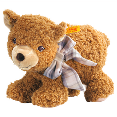 Steiff 德國金耳釦泰迪熊 嬰幼兒玩偶, 26cm, little baby Urs bear brown, 1個