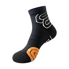 bebehome 高機能吸汗透氣加厚防滑中筒運動襪, 精梳棉材質, 黑色, 28 x 13 x 1cm