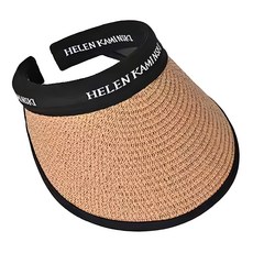 抗UV黑膠時尚大帽簷草帽