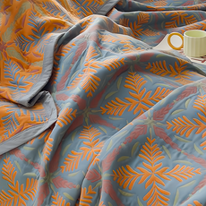 Well Life 悅生活 純棉厚磅密織復古蓋毯