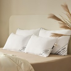 MARCELINE 基本款標準枕頭 (低), 白色, 2個