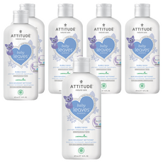 ATTITUDE 艾特優 嬰幼兒泡泡浴 杏仁奶 473mL, 6瓶