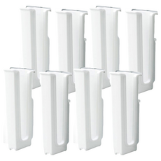 inomata 水杯水壺瀝水架, 2入組, 方便快速瀝乾杯子, 白色, 4組