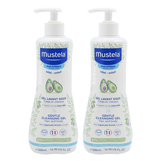 mustela 慕之恬廊 嬰兒洗髮沐浴雙潔乳, 500ml, 2瓶