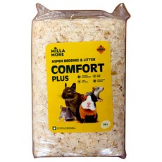 MILLAMORE 美麗多 木刨花 大,25L, 倉鼠墊料/兔子/天竺鼠適用, 天然白楊木, 低粉塵, 除臭, 1袋