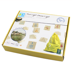 BS Toys 123紅綠燈 戶外傳統遊戲 促進肢體協調 天然木質安全玩具, 1盒