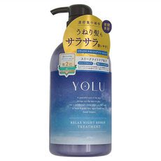 YOLU 舒緩修護柔順潤髮乳 475g-日本夜間護理，改善毛躁，柔順亮澤, 1瓶