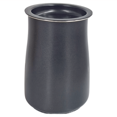 卡特屋 咖啡篩粉器 接粉杯 + 篩粉濾網 + 粉蓋, 304不鏽鋼材質, 80目濾網, 一體式防滑圈, 黑色, 1組