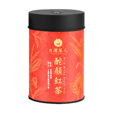 台灣茶人 茶語日常 酡顏紅茶 輕焙發酵 金萱紅茶 優雅淡奶香及花香 口感清雅醇香, 75g, 1罐, 1入