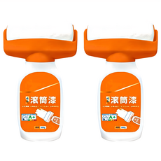 小麥購物 牆面滾筒漆500g 含滾筒刷 Y922, 2個, 21 x 8cm