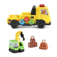 vtech 偉易達 雙語互動學習建築工程車, 1台, 黃色, 兒童玩具