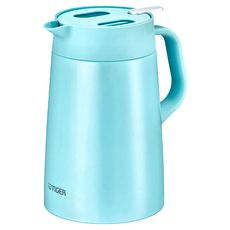 TIGER 虎牌 北歐風桌上型不鏽鋼真空保溫壺 PWO-A160 AC 水藍色 1.6L, 家用, 1個