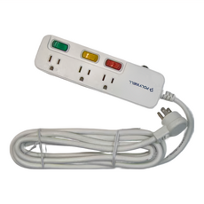 POLYWELL 一體式電源插座延長線 3切3座 12尺, 3.6m, PW15-T05-A029, 1個