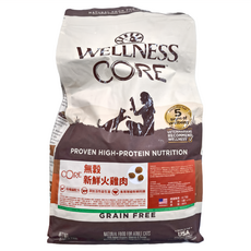 WELLNESS CORE 無穀乾飼料 新鮮火雞肉配方 成貓適用, 新鮮火雞肉, 2.2kg, 1袋