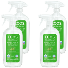 ECOS 天然織物除臭噴霧 淡雅檸檬草 591ml, 4瓶