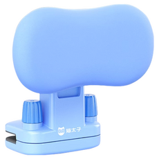 貓太子 奶油皮坐姿矯正器 升級版雙核夾桌款, ABS/空氣棉/冰絲棉, 可拆洗冰絲套, 適用於調整坐姿, 靜謐藍, 1個