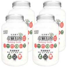 小丸家族 小蘇打粉，添加橘油，生活好幫手，除垢去汙除臭清潔, 500g, 4罐