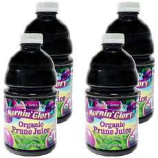 O'natural 歐納丘 Mornin’Glory 有機純黑棗汁, 富含膳食纖維, 無添加糖, 無防腐劑, 946ml, 4瓶