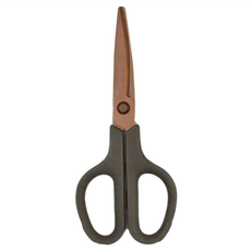 FitcutCurve 30度弧線剪刀 鈦+3D SC-175STN, 凹面刀刃設計防黏膠, 流體力學原理剪裁順暢, 深褐色, 1支