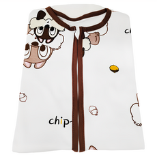 CHIP 'N' DALE 奇奇蒂蒂 愛北鼻 無痕長袖防踢被, 130碼, 咖