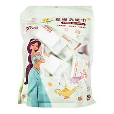 收納王妃 迪士尼壓縮洗臉巾 200 x 200mm 花花茉莉 30個, 3包, 1組