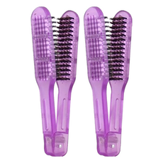 Paris Spring 巴黎春天 透氣豬鬃夾板梳, 抗靜電, 使頭髮光澤柔順, 可吹出柔順直髮造型, 顏色隨機, 2支