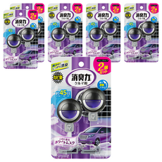 雞仔牌 車用消臭劑 冷氣出風口用 白色麝香 3.2ml 6個