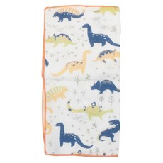 HARTWELL 今治雙面紗巾手帕 100%純棉 日本製, 25 x 25cm, 恐龍