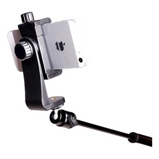 捷華 雙螺牙手機夾，適用手機寬度約55~100mm, C4, 1個, 黑色