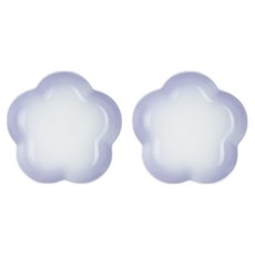 LE CREUSET 瓷器花型盤, 淡粉紫, 2個