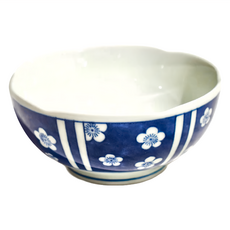 SAWATOUKI 佐和陶瓷 日本製 花里小梅紋小缽, 藍色, 1個