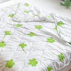 夢之語 高週波 柔舒棉涼被, 幸運四葉 白色 + 綠色