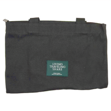 Timo 文青風帆布拉鍊包, 超大容量, 內袋可放鑰匙零錢, A4尺寸, 黑色, 39.5 x 33 x 0.2cm, 1個