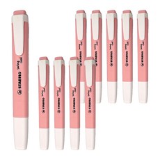 STABILO 思筆樂 樂酷馬卡龍色螢光筆 腮紅粉 10支裝, 1盒