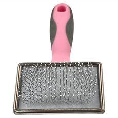 Cosy 梳芙 不鏽鋼護毛針梳, 粉色 + 灰色 + 銀色, 1個