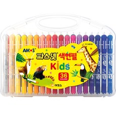AMOS 派思樂兒童旋轉彩色蠟筆 36色, 1組