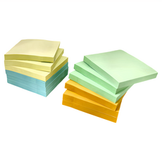 N次貼 FSCTM 可再貼便條本 量販裝 61917 76 x 76mm, 黃色 + 藍色 + 綠色 + 橘色, 1200張, 1組