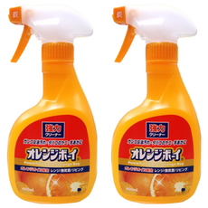 第一石鹼 Orange boy 柑橘精華強力去油污噴霧泡, 有效去除頑固油污, 清新柑橘香氣, 400ml, 2瓶