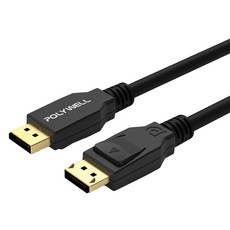 POLYWELL 寶利威爾 DP 1.2傳輸線 DisplayPort 公對公 2m, PW12-W46-D020, 1條