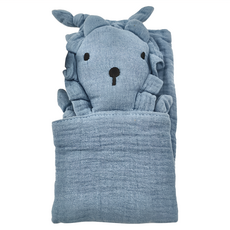 Kori Deer 可莉鹿 純色質感小動物純棉紗布安撫巾 獅子 棉100%