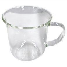 GOODGLAS 好玻 單層把手水杯 300ml 硼玻璃 最高耐熱溫度120°C, 清透色, 1個