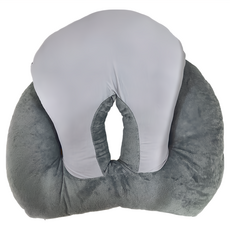 午睡枕 天鵝絨 冰絲 430g, 升級款灰色, 300g