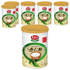 馬玉山 杏仁粉, 無添加蔗糖, 純杏仁原豆研磨, 450g, 6罐