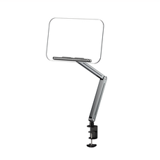 ibits BON P87 鋁合金懸臂閱讀架 可折疊結構設計 輕鬆收納 閱讀角度 可自由調整 站立也能用的閱讀架, 全長875mm 壓克力板235 x 340mm, 透明壓克力板