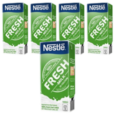 Nestle 雀巢 全脂牛乳 100%紐西蘭純生乳, 1L, 5瓶